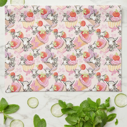 GEITEN EN ZETTEN | TotaalGoatally™ Theedoek (Gevouwen)