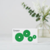 Geiten - Groen gras op wit Visitekaartje (Staand voorkant)