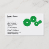 Geiten - Groen gras op wit Visitekaartje (Achterkant)