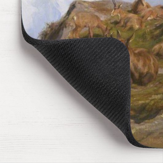 Geiten in de Alpen (Rosa Bonheur) Muismat (Hoek)