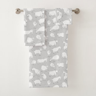 Geiten spelen - Grijs Bad Handdoek