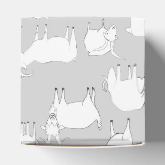 Geiten spelen - Grijs Bedankdoosjes (Bovenkant)