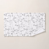 Geiten spelen - Transparante Bad Handdoek (Handdoek)