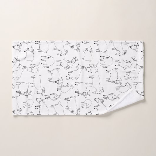 Geiten spelen - Transparante Bad Handdoek (Handdoek)