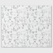 Geiten spelen - Transparante Cadeaupapier (Vlak)