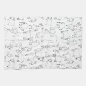 Geiten spelen - Transparante Theedoek (Horizontaal)