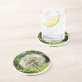 Geitenbaard Wildflower Zandsteen Onderzetter (Zijkant)