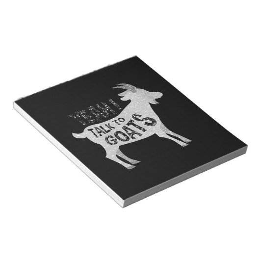 Geitencadeaus voor geitenlammeren notitieblok (Schuin)