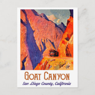 Geitencanyon, San Diego, Californië Briefkaart
