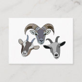 geitendier grappige geit visitekaartje (Voorkant)