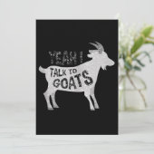 Geitengeschenken voor geitenlammeren save the date (Staand voorkant)