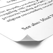 Geitengezondheidsadviseur Gepersonaliseerde Gift Poster (Hoek)