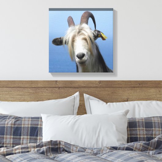 geitenhaar canvas afdruk (Insitu (Slaapkamer))