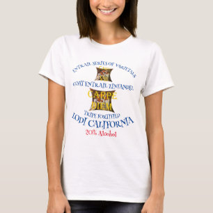 Geiteningewanden Zinfandel uit de Californische Tr T-shirt