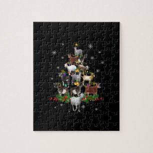 Geitenkerstboom Sneeuwgeiten Legpuzzel
