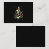 Geitenkerstboom Sneeuwgeiten Visitekaartje (Voorkant / Achterkant)