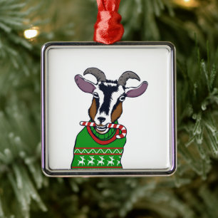 Geitenkerstkeuken Metalen Ornament