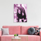 GeitenKind in Paarse schelpen Canvas Afdruk (Insitu (Woonkamer))