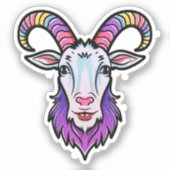 Geitenkop Sticker (Voorkant)