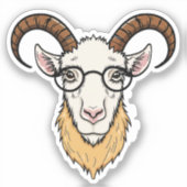 Geitenkop Sticker (Voorkant)