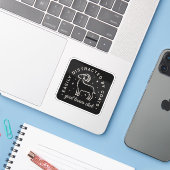 Geitenliefhebber club grappige quotes sticker (Laptop met iPhone)