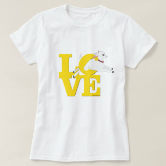 GEITENLIEFHEBBER | GEEL GEIT L O V E - Witte geit T-shirt
