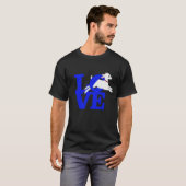 GEITENLIEFHEBBER | ROYAL BLUE Goat L O V E DARK T-shirt (Voorkant volledig)