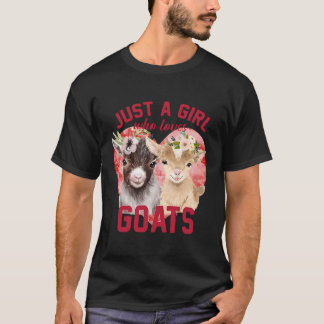 Geitenmeisje Vrouwen Mam Farmer geven gewoon een m T-shirt