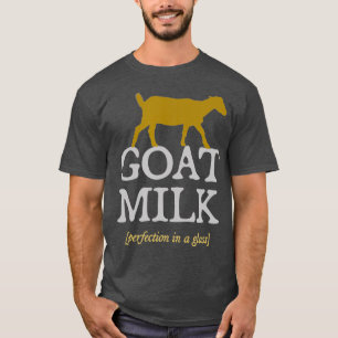 Geitenmelk Perfectie melkveehouder rauwe geitenmel T-shirt