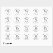 Geitenmelk Zeep Bedrijfsnaam en Website Ronde Sticker (Vel)