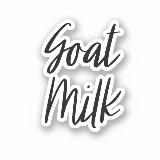 Geitenmelkopslag Sticker (Voorkant)