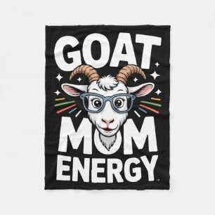 Geitenmoeder Energie Gles Bril Fun Comfort Kleuren Fleece Deken