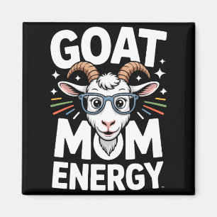 Geitenmoeder Energie Gles Bril Plezier Comfort Kle Magneet