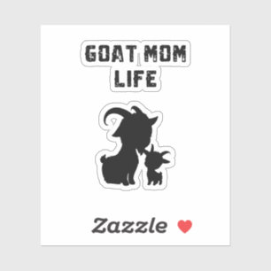 Geitenmoeder Leven Mama Boerderij Dierenliefhebber Sticker