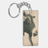 Geitenprofiel Sleutelhanger (Voorkant Links)