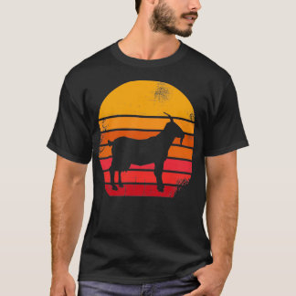 Geitenretro  60s 70s Sunset Boerderij Animal Dair T-shirt