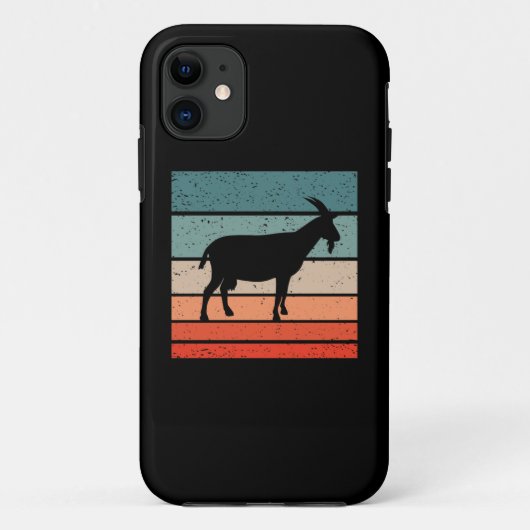 Geitenretro Case-Mate iPhone Case (Achterkant)