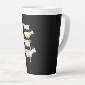 Geitenretro Latte Mok (Rechterhoek)
