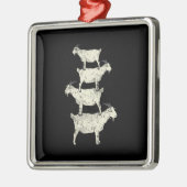 Geitenretro Metalen Ornament (Links)