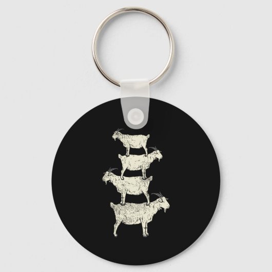 Geitenretro Sleutelhanger (Voorkant)