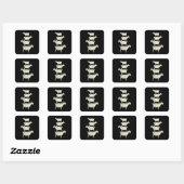 Geitenretro Vierkante Sticker (Vel)
