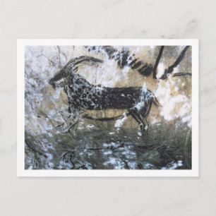 Geitenschilderij of Chamois, rotsschilderij in de Briefkaart