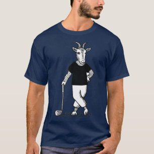 Geitenspel Golf Funny Animal Golfer Golf Club La T-shirt