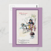 Geitentekening Buggy  Verjaardag Briefkaart (Voorkant / Achterkant)