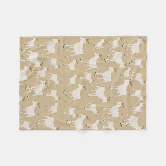 Geitenvlees Boerderij Fleece Deken (Voorkant (Horizontaal))