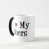 Geitenvlees en -Mok Magische Mok (Voorkant links)