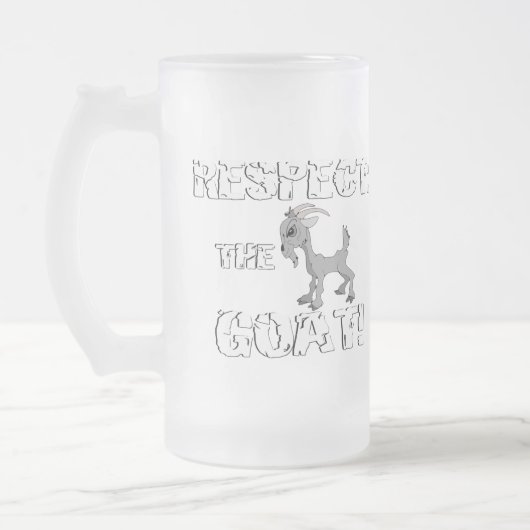 Geitenvlees en -Mok Matglas Bierpul (Links)