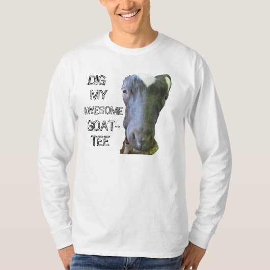 Geitenvlees "MY GEWELDIGE GOAT-T-SHIRT" Mannen T-s T-shirt (Voorkant)