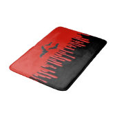 Geitenvlekken en rode druppelaar Bloedhalloween Pa Badmat (Gekanteld)