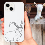 Geitenzwart en wit Case-Mate iPhone case